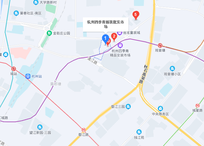 四季青服装批发市场在杭州哪个区?